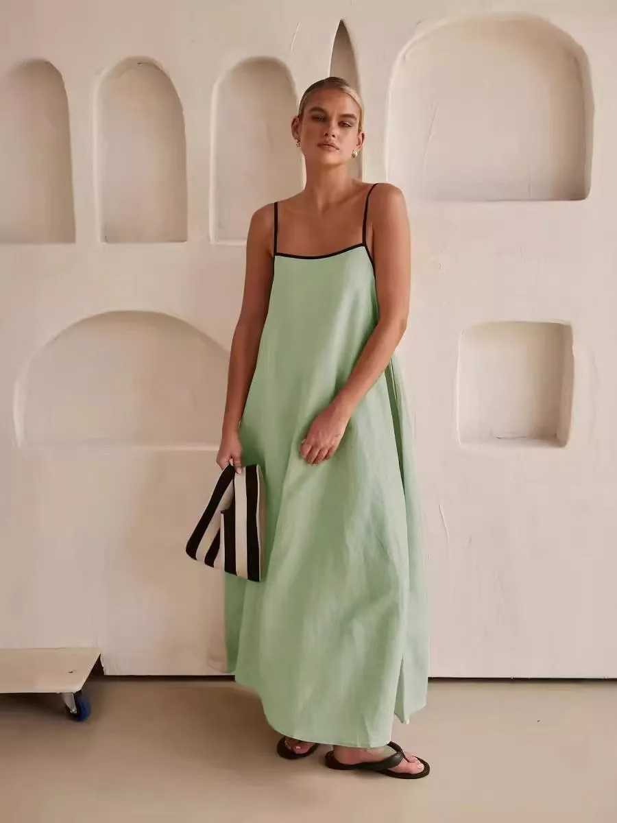 Sleeveless Swing Long Dress