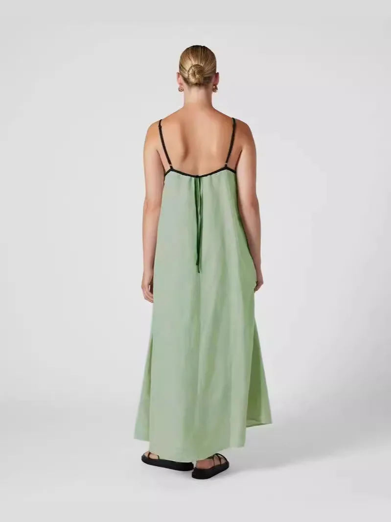 Sleeveless Swing Long Dress