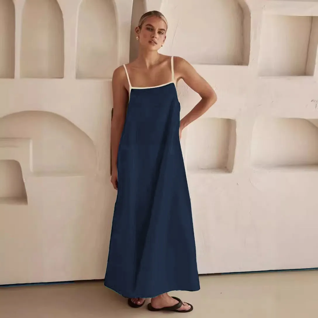 Sleeveless Swing Long Dress