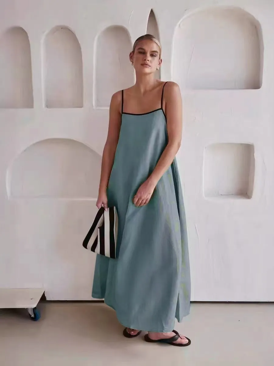 Sleeveless Swing Long Dress