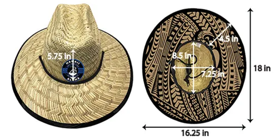 STRAW HAT: BLUE HIBISCUS