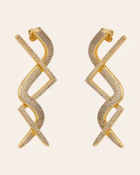 The Riri earrings - gold plated