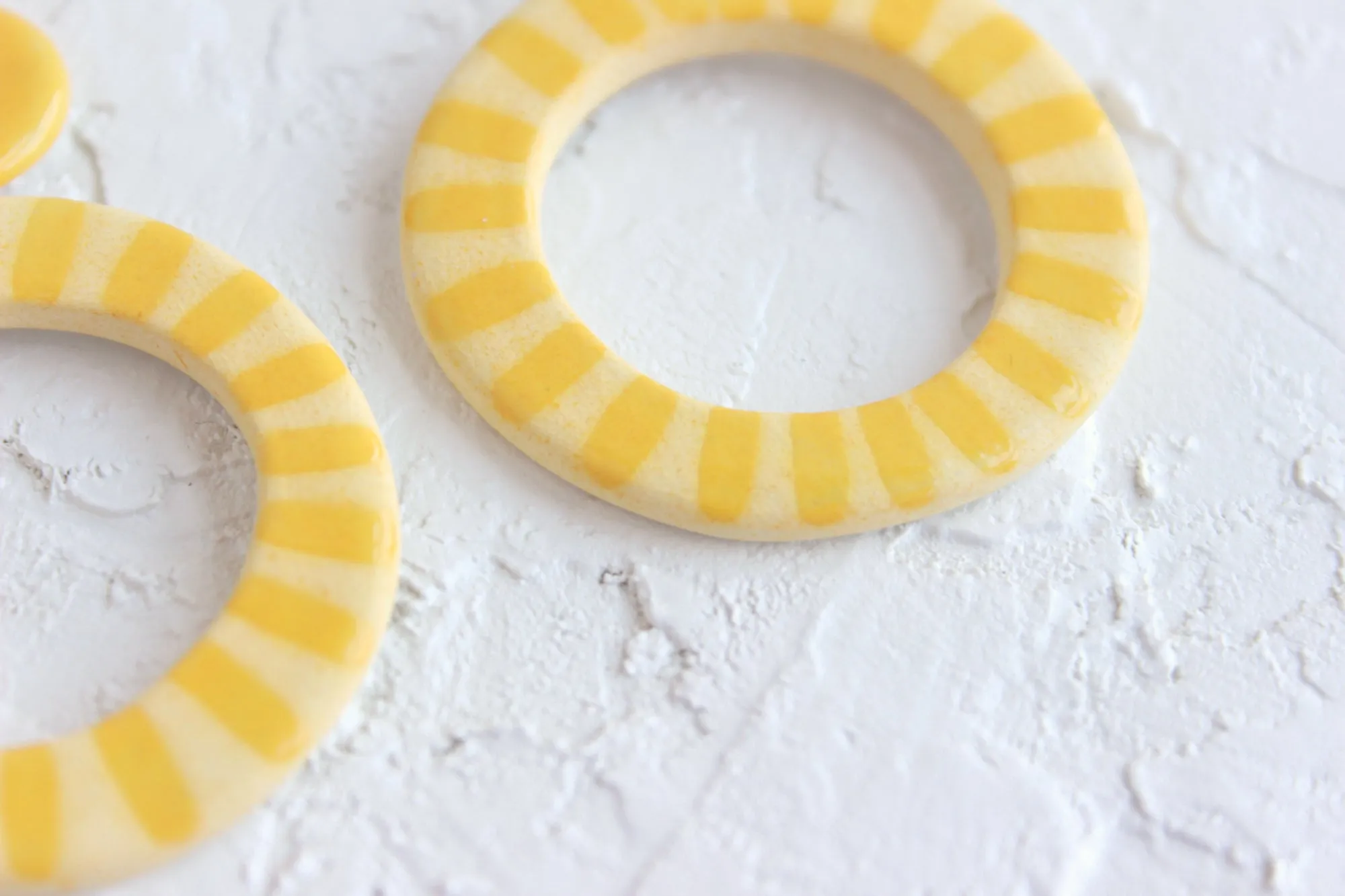 Two Tone Sunburst Cutout Statement Earrings