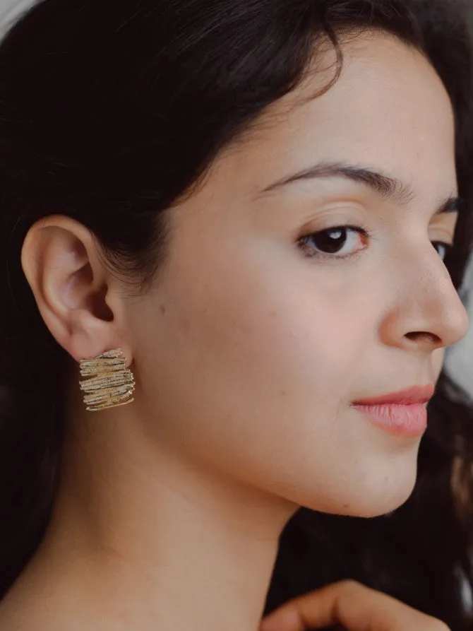 Wafer statement Earring