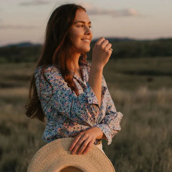 Wiltshire Neon Liberty Fabric Blouse